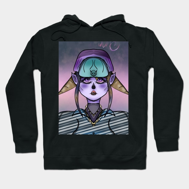 Alien girl Hoodie by Sofiamartin